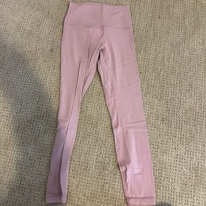 light pink lululemon align leggings
